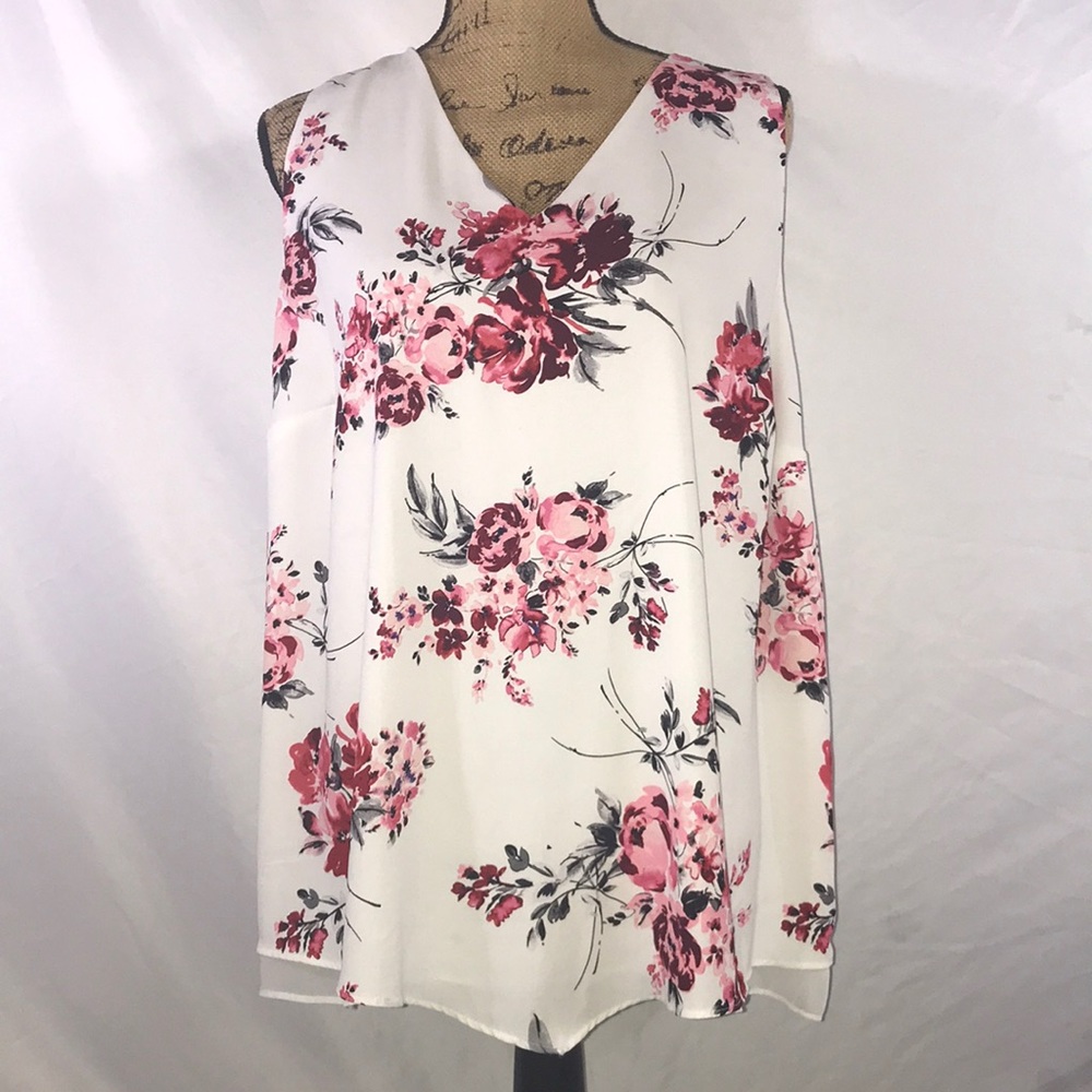 Croft & Barrow Floral Sleeveless Blouse
